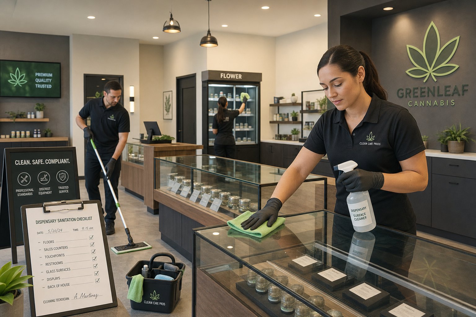 Cannabis Dispensary Cleaning: Consistent Sanitation for Customer-Ready Operations