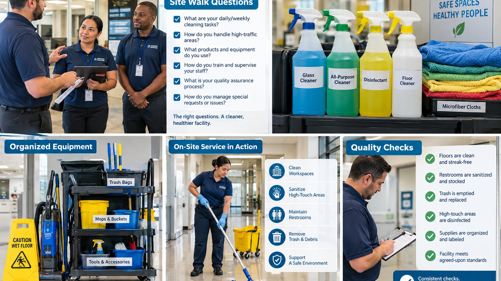 Cleaning Vendor Site Walk Questions: Capture Scope Before Requesting Quotes