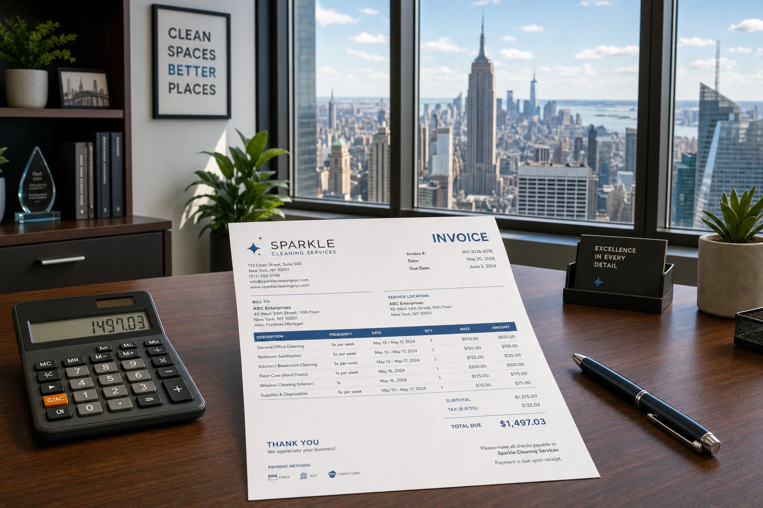 Commercial Cleaning Cost Breakdown in NYC: What You're Actually Paying For