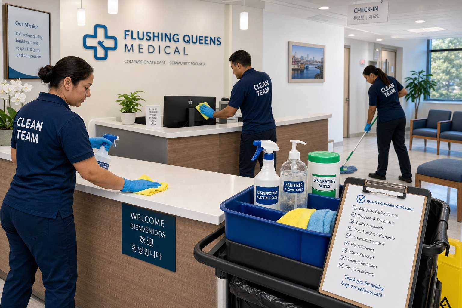 Commercial Cleaning in Flushing, Queens: Medical, Retail, and Office Standards