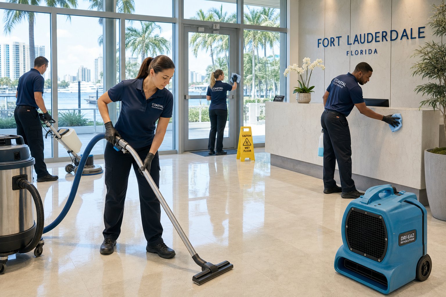 Commercial Cleaning in Fort Lauderdale, FL: Humidity, Sand, and Office Care