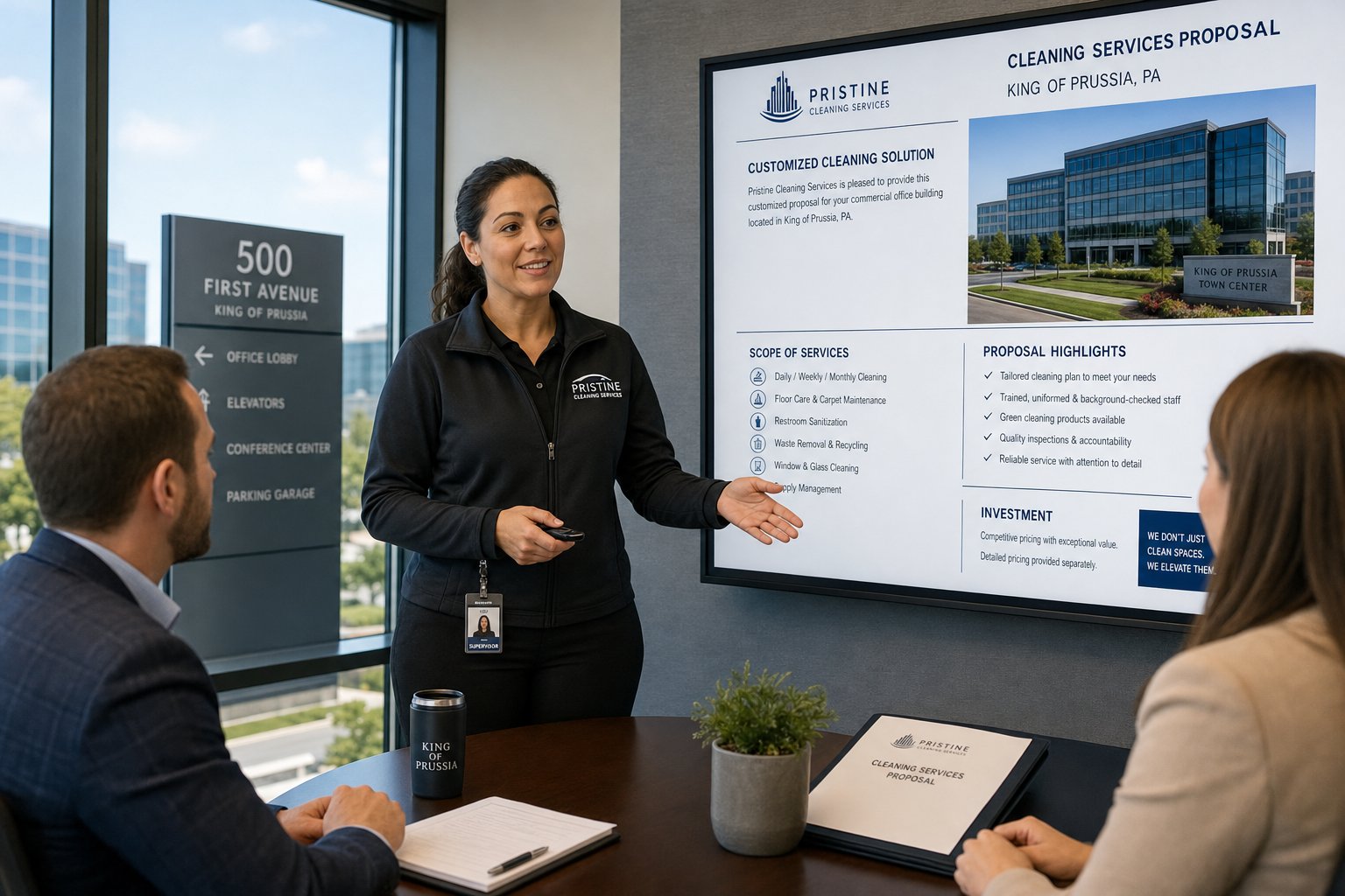 Commercial Cleaning in King of Prussia: RFP Requirements for Office Properties
