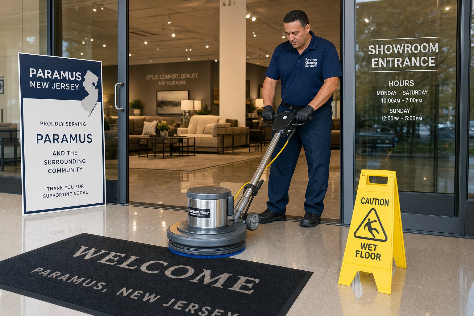 Commercial Cleaning in Paramus, NJ: Retail, Office, and Showroom Coverage
