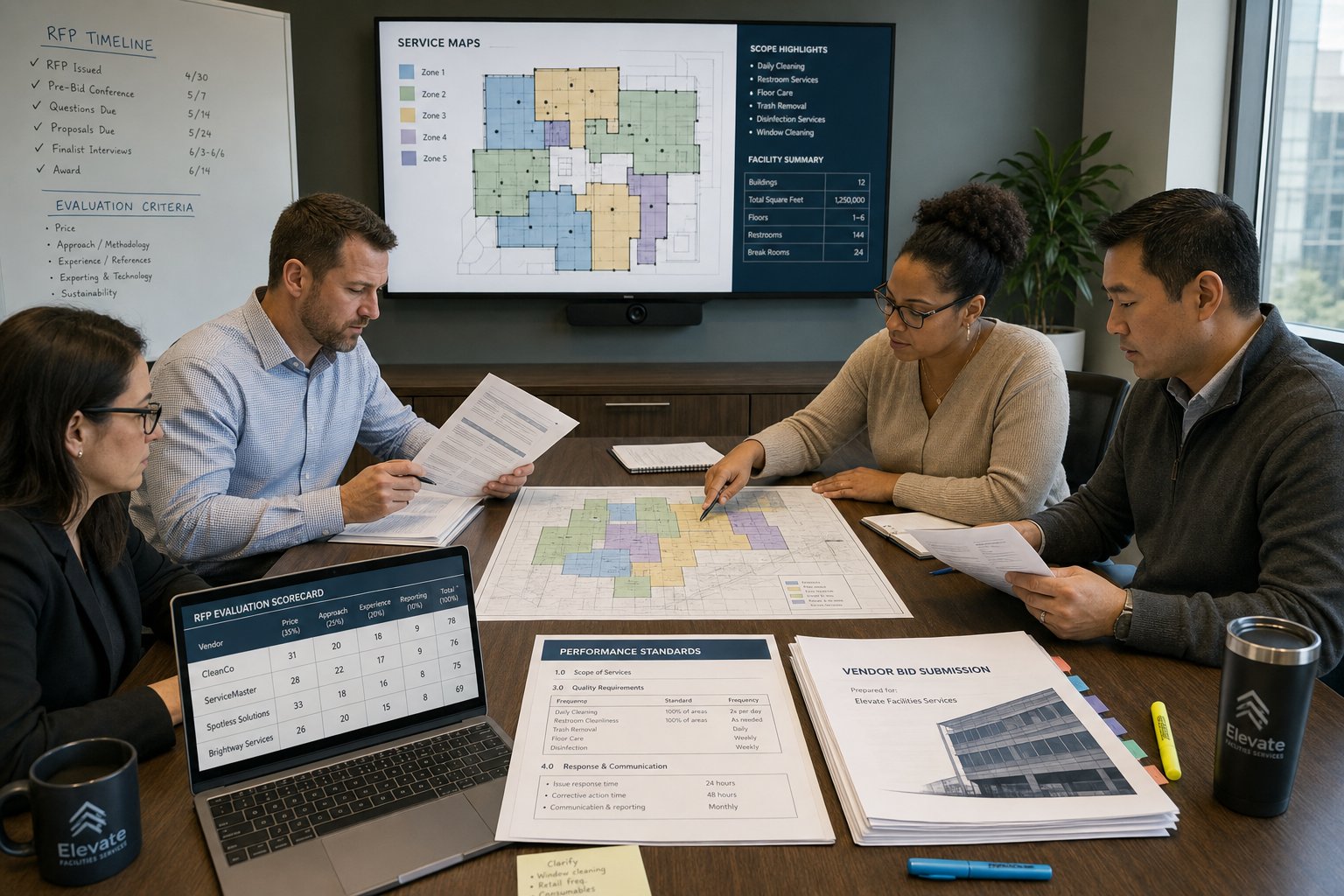 Commercial Cleaning RFP Specifications: What to Include Before Soliciting Bids