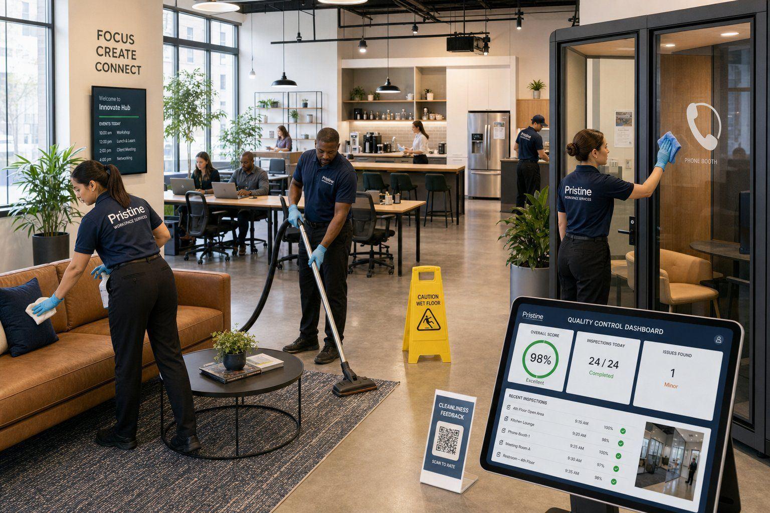 Coworking Space Cleaning Staffing: Coverage for Desks, Kitchens, and Shared Rooms