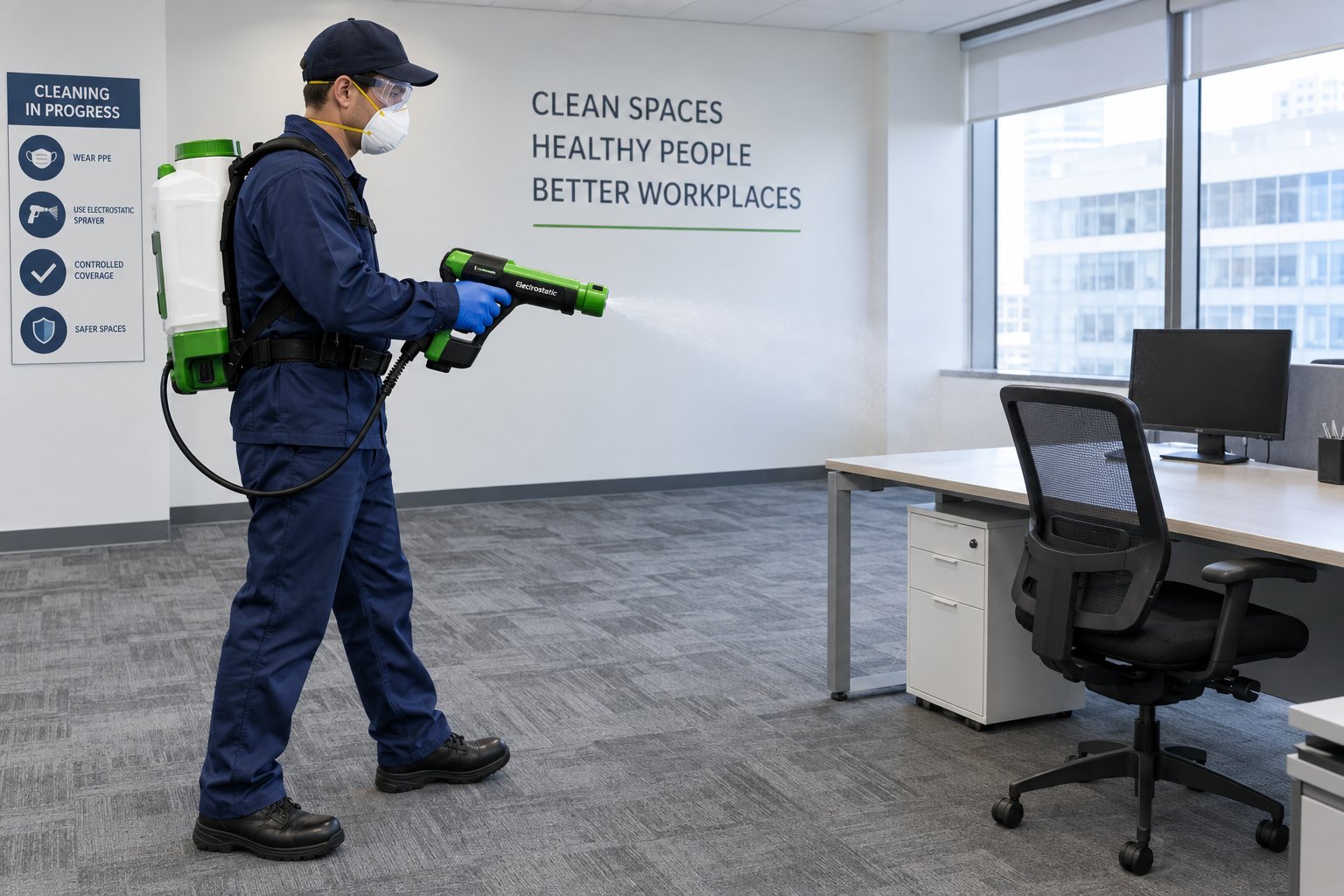 Electrostatic Spraying in Commercial Cleaning: Where It Helps and Where It Does Not
