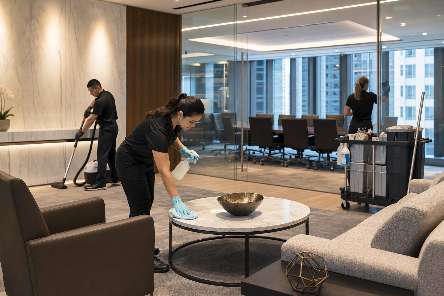 Financial Services Office Cleaning: Secure Access, Dust Control, and Client Areas