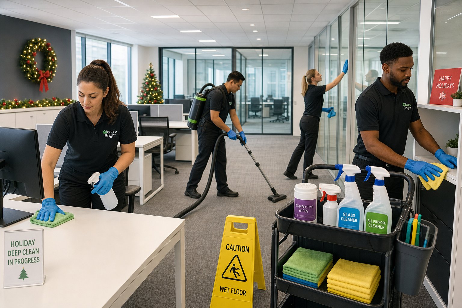 Holiday Deep Cleaning for Offices: A Facility Manager’s Planning Timeline