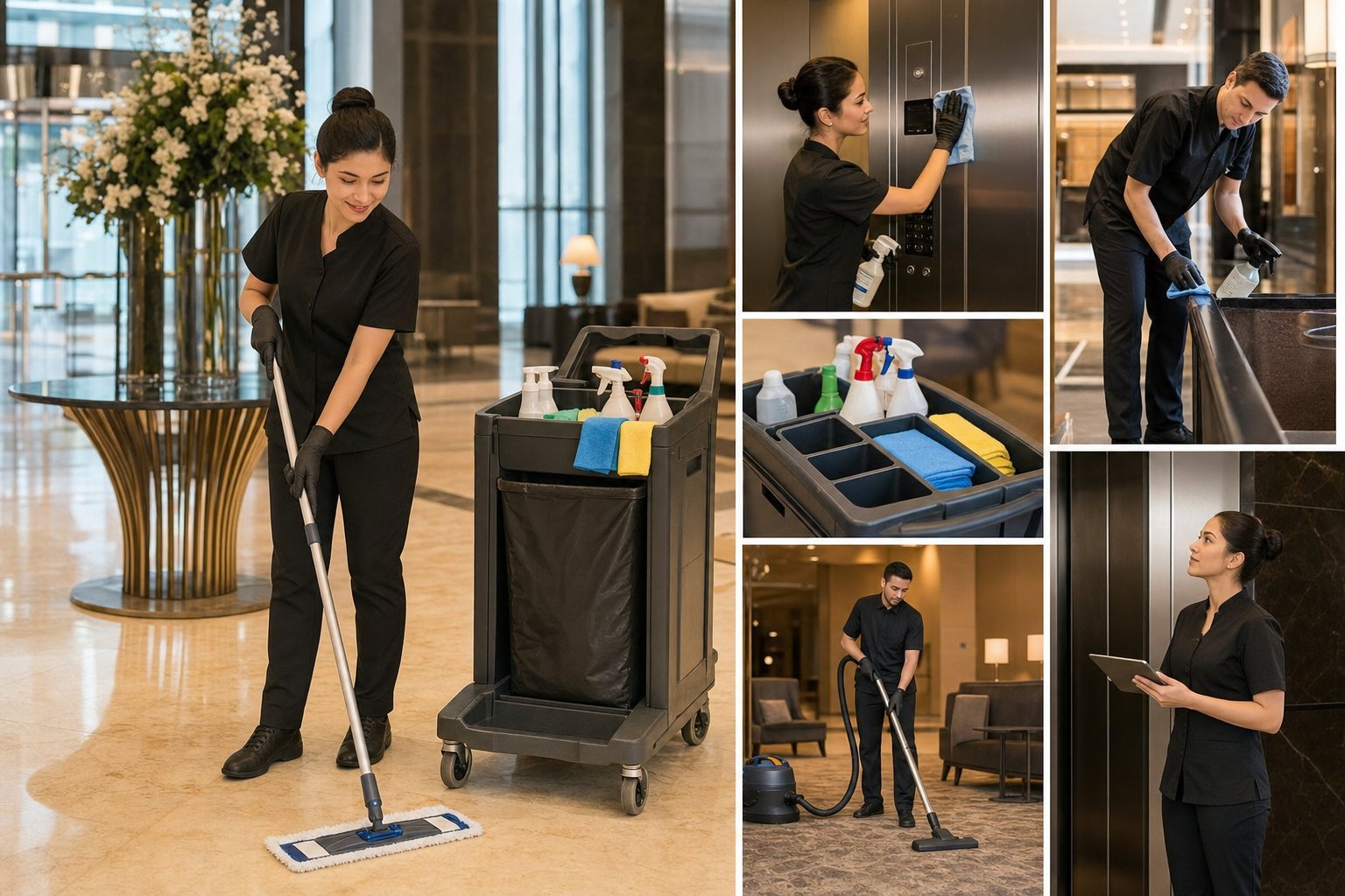 Hotel Public-Area Cleaning Standards: Lobbies, Elevators, and Guest-Facing Spaces