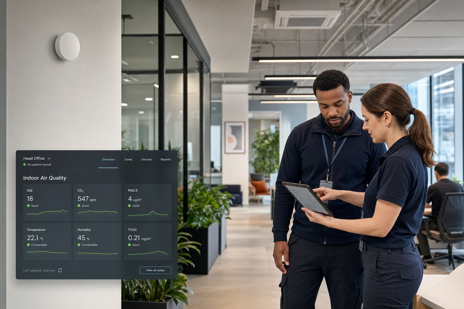 IAQ Monitoring in Cleaning Contracts: Turning Air Data into Facility Actions