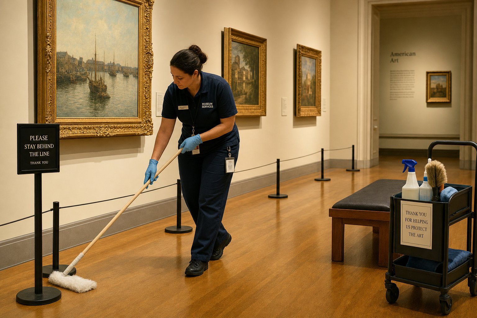 Museum and Gallery Cleaning: Dust Control, Visitor Safety, and Exhibit Protection