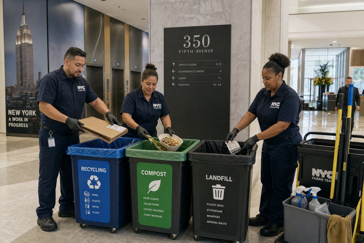 NYC Commercial Cleaning Waste Sorting: Practical Procedures for Facility Teams