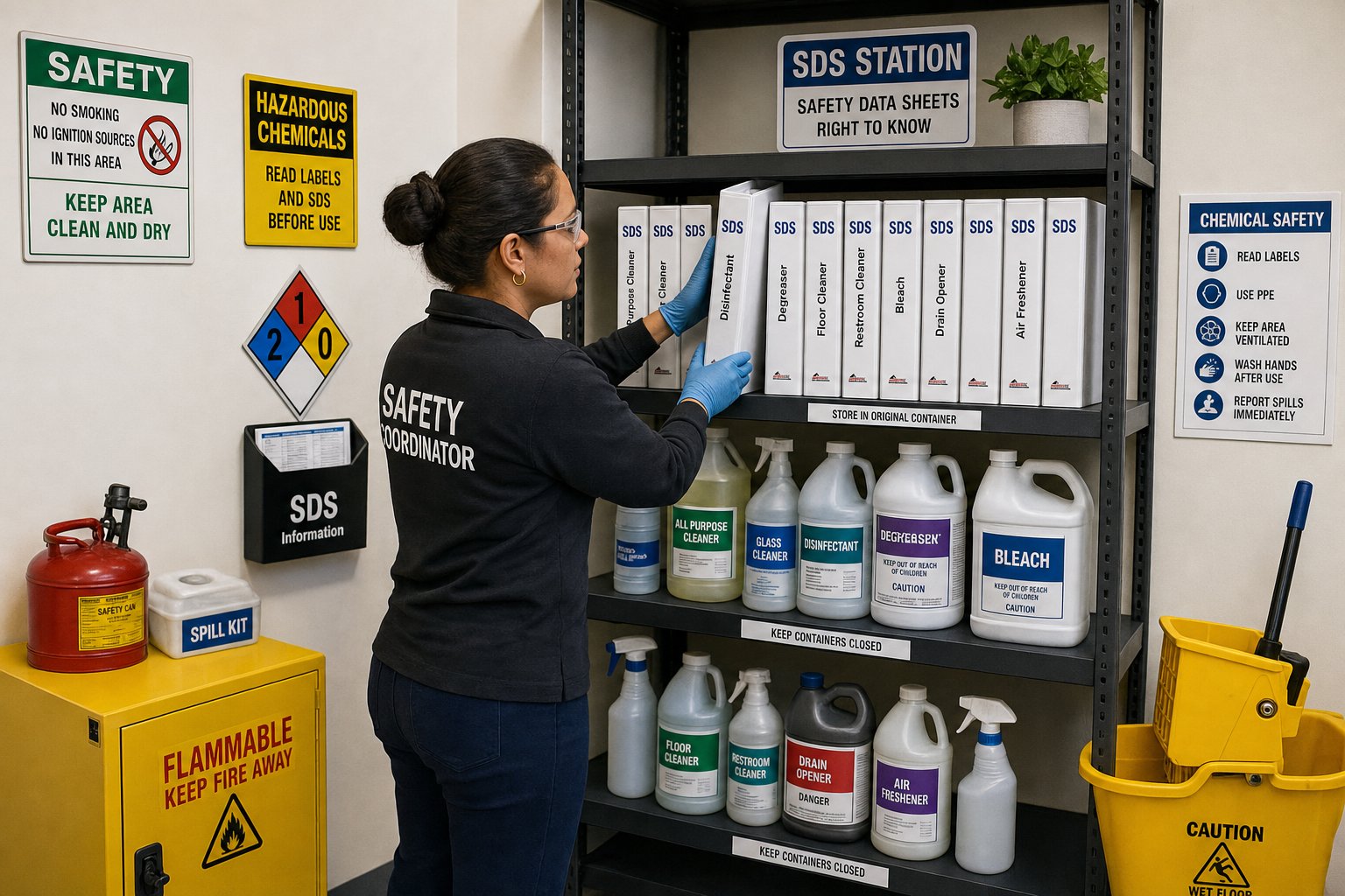 OSHA SDS and Chemical Inventory Controls for Commercial Cleaning Teams