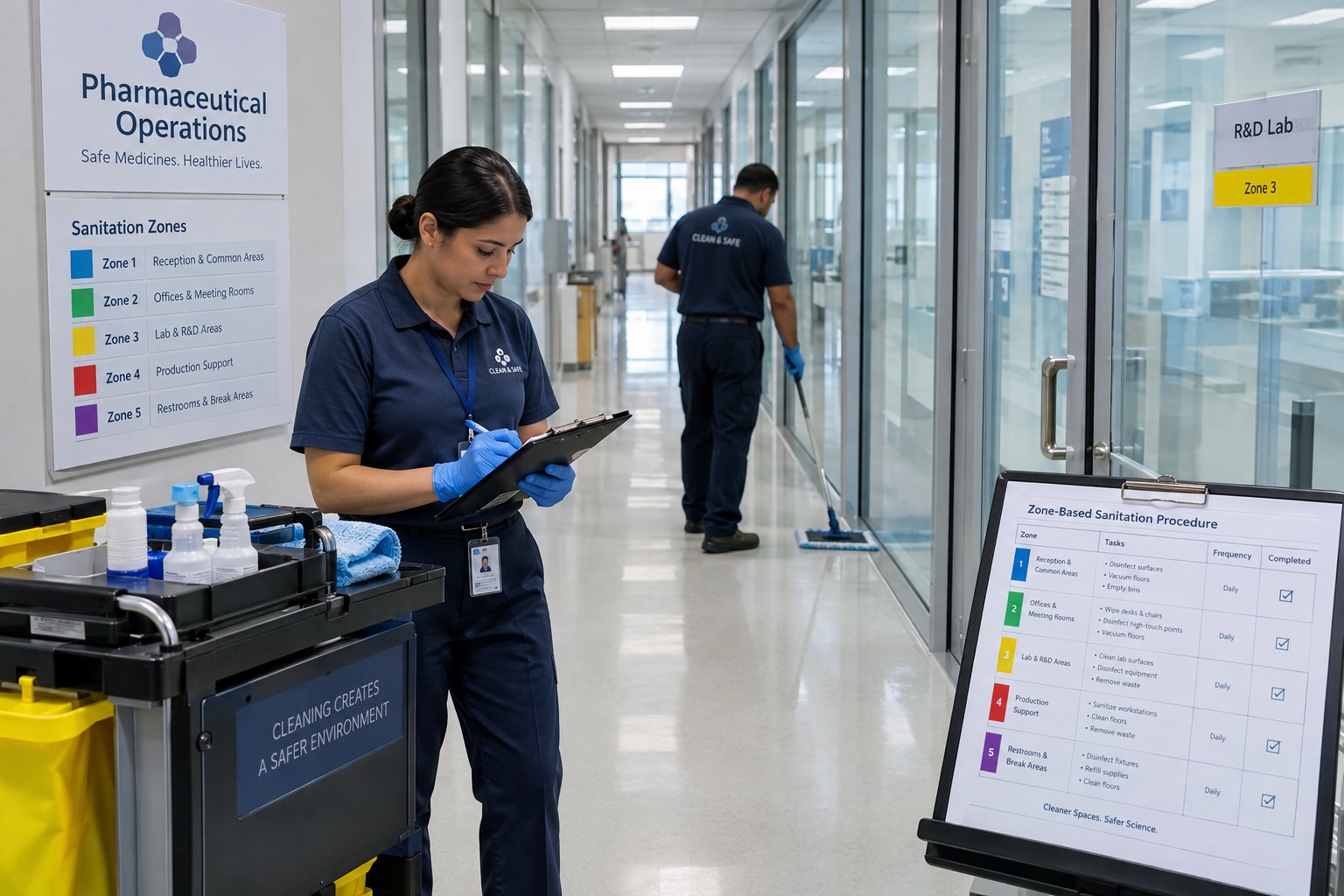 Pharmaceutical Office Cleaning: Separating Office Hygiene From Controlled Areas