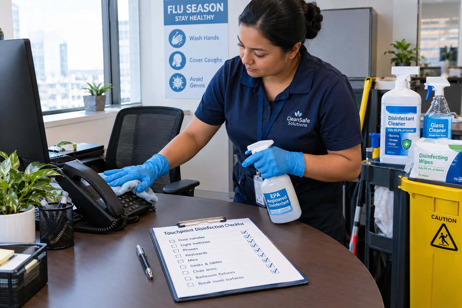 Q1 Flu-Season Office Cleaning: A Vendor Scope That Supports Absence Reduction