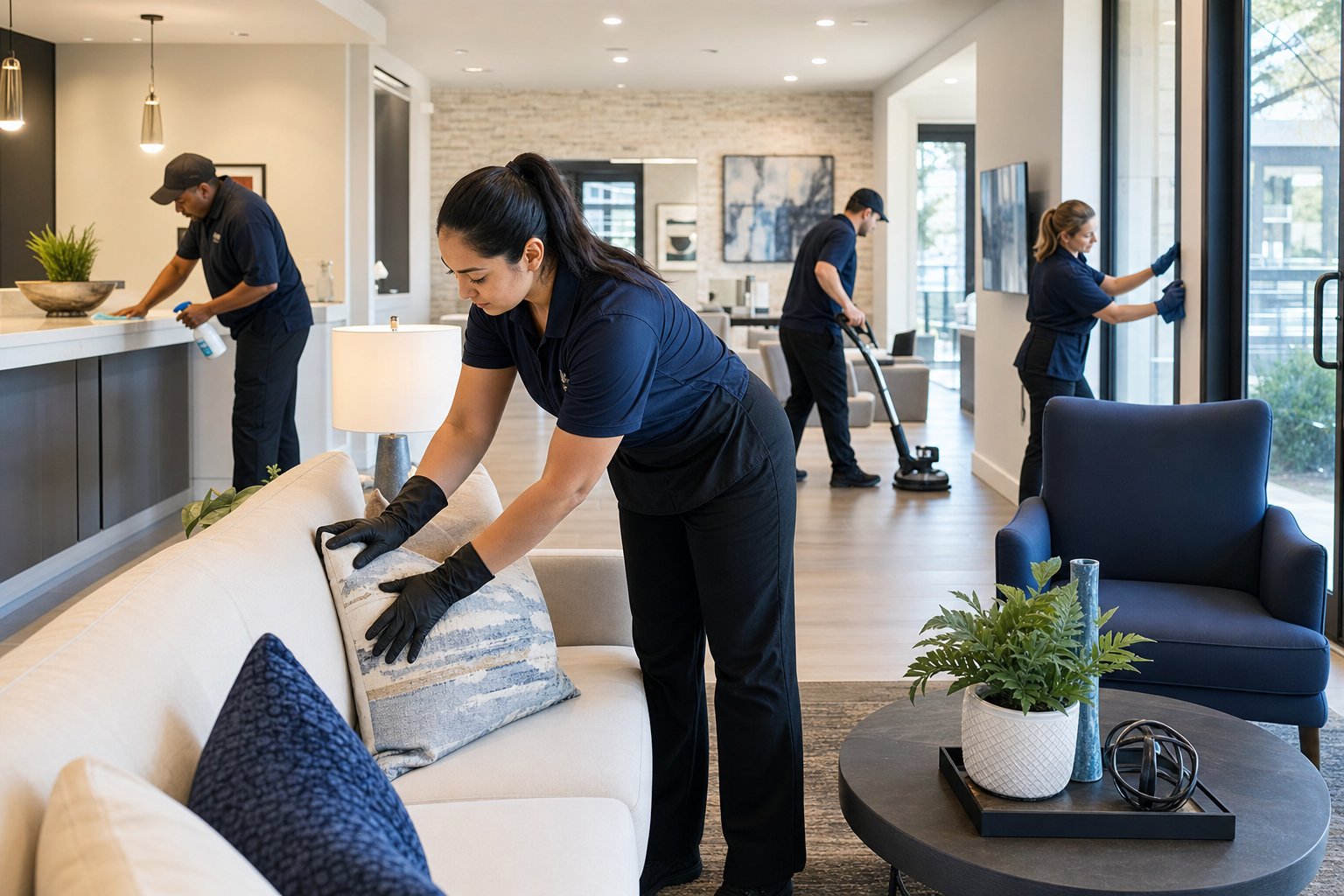 Real Estate Office Cleaning Programs: Keep Model Spaces and Client Areas Ready