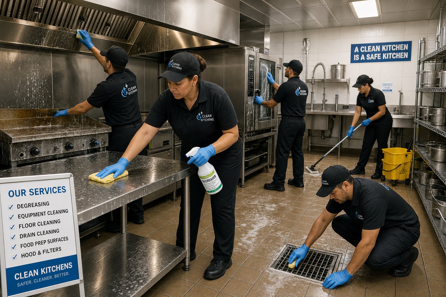 Restaurant and Catering Kitchen Cleaning Schedule: Daily, Weekly, and Monthly Tasks