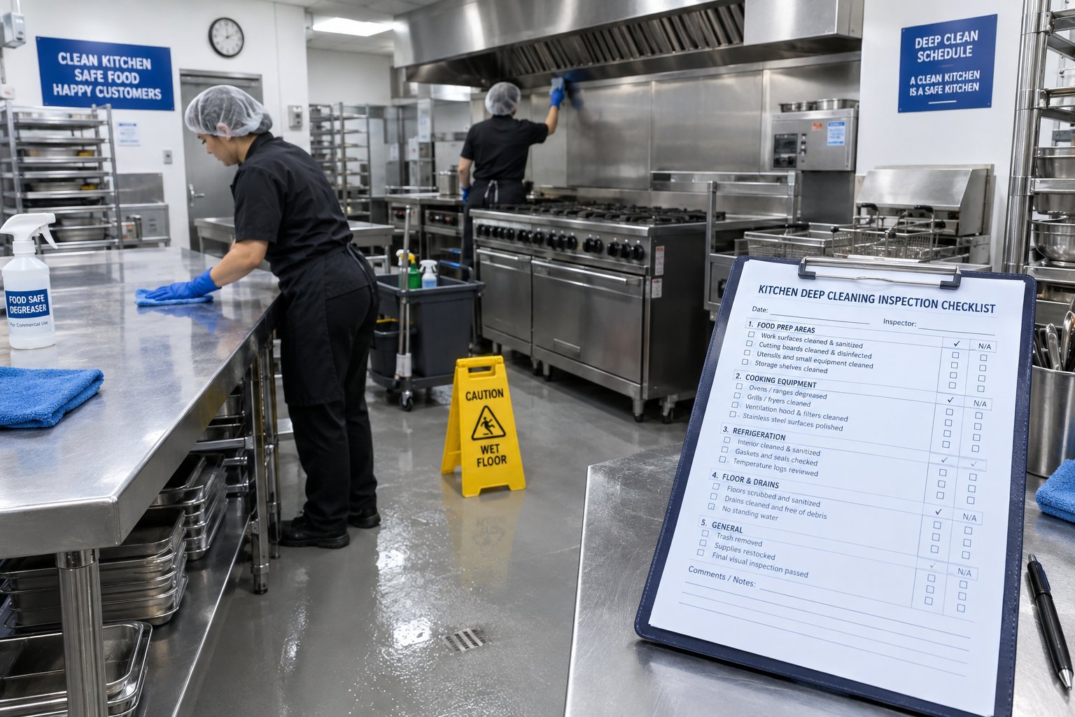 Restaurant and Catering Kitchen Cleaning RFP: A Scope That Holds Up