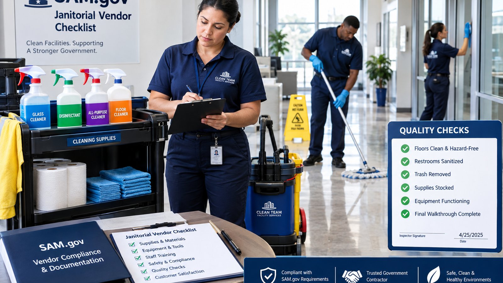 SAM.gov Janitorial Vendor Checklist: Prepare for Federal Cleaning Opportunities