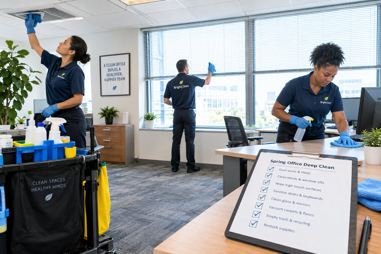 Spring Allergen Cleaning for Offices: Dust, Filters, and High-Touch Areas