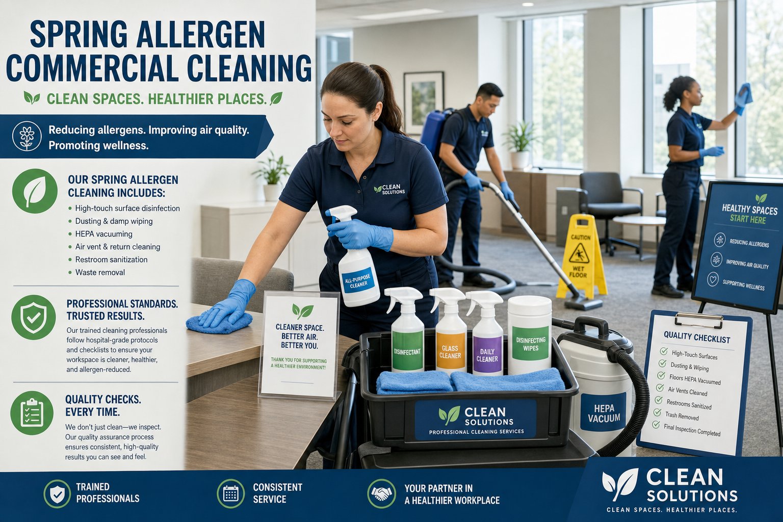 Spring Allergen Cleaning for Commercial Buildings: A Seasonal Action Plan
