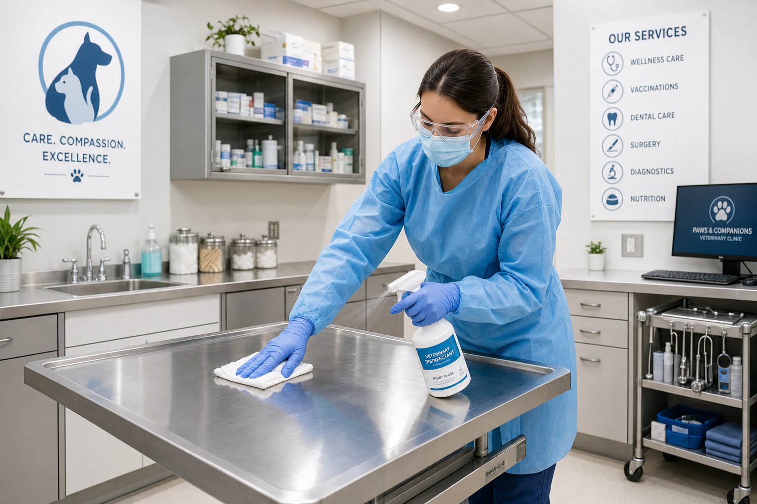 Veterinary Clinic Cleaning in NYC and Long Island: Biosecurity and Odor Control