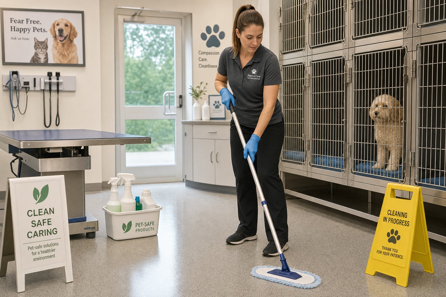 Veterinary Clinic Cleaning in the Tri-State Area: Odor, Hair, and Pathogen Control
