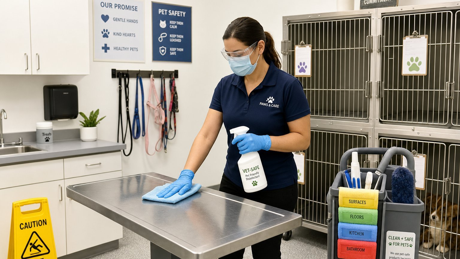 Veterinary Practice Cleaning Protocols: Hair, Odor, Pathogens, and Zoning